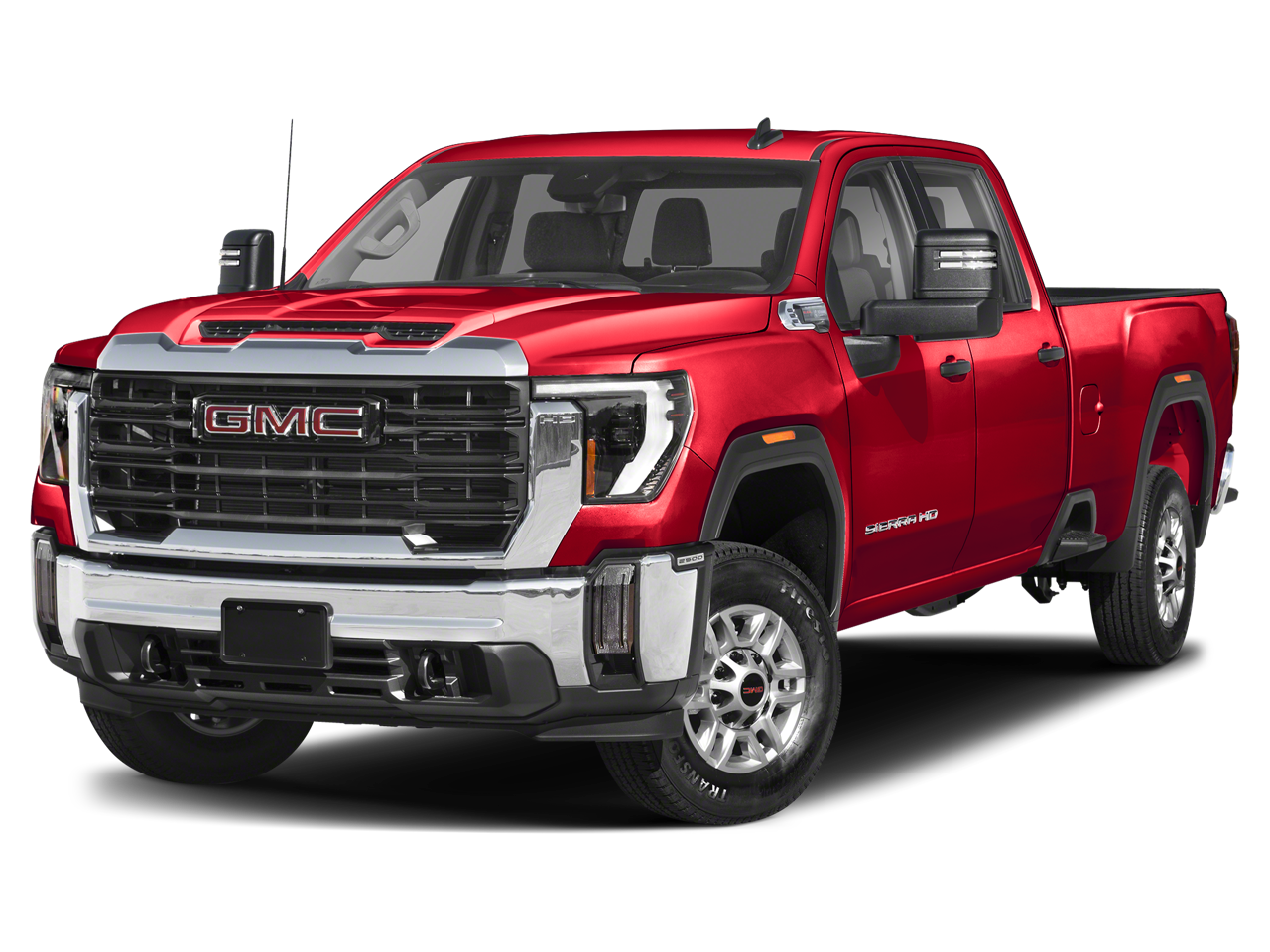 2024 GMC Sierra 2500 HD Denali in White Frost Tricoat — front three-quarter view