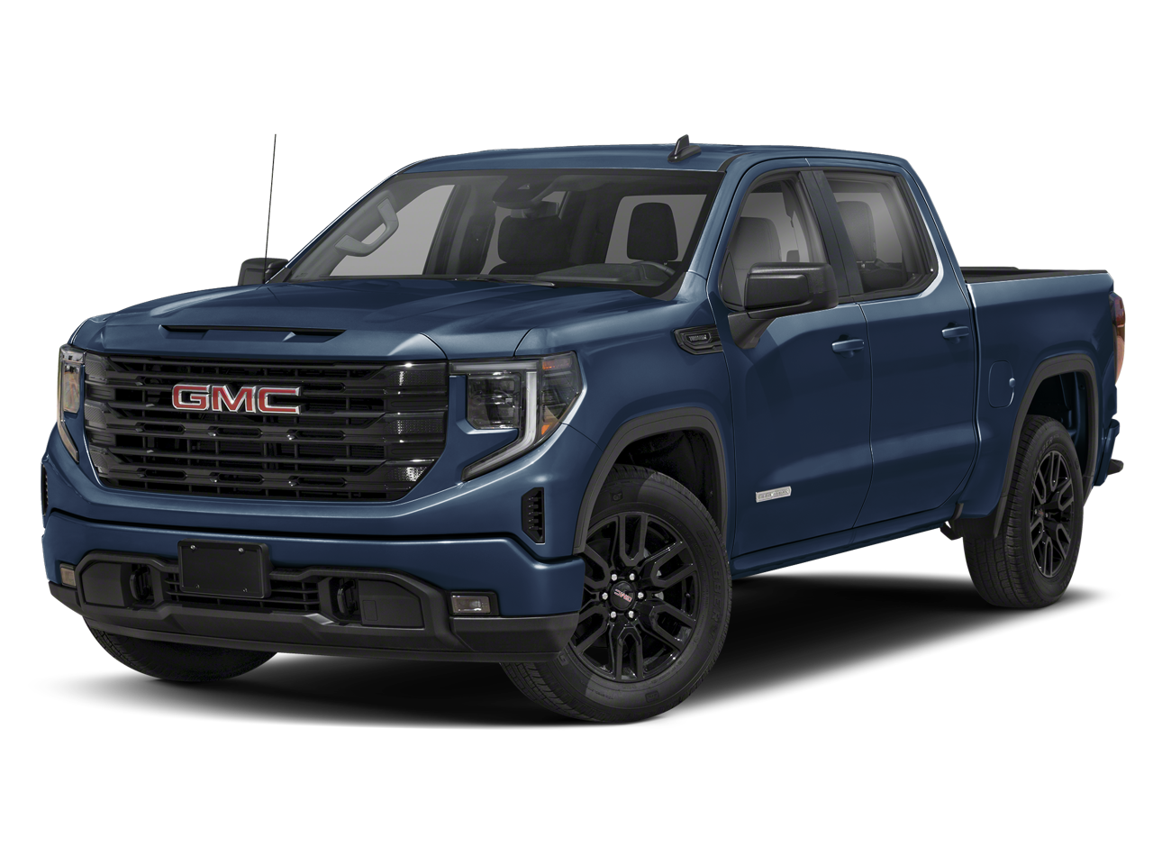 2025 GMC Sierra 1500 Elevation in Summit White — front three-quarter view