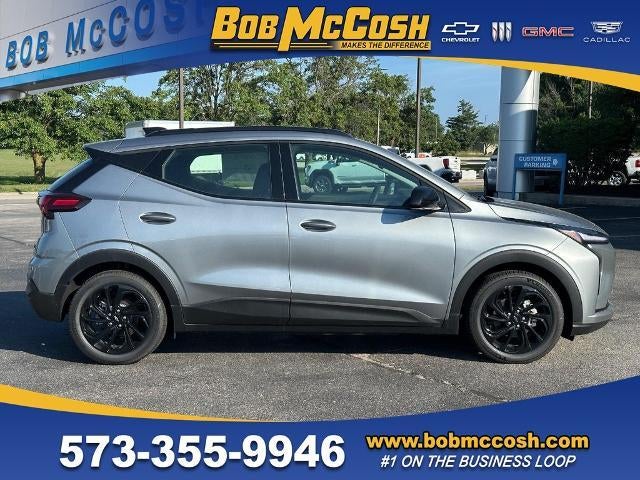 2027 Chevrolet Bolt RS in Sterling Grey Metallic — front three-quarter view