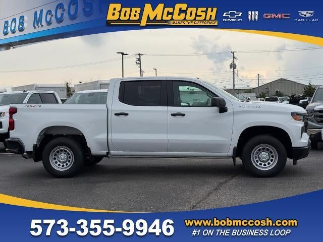 2026 Chevrolet Silverado 1500 WT in Summit White — front three-quarter view