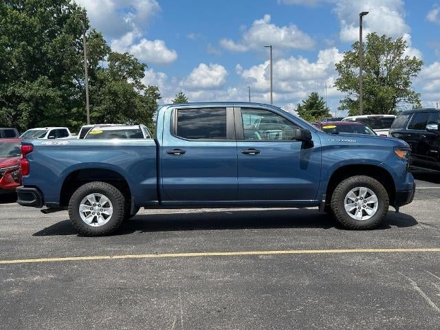 2024 Chevrolet Silverado 1500 WT in Lakeshore Blue Metallic — front three-quarter view