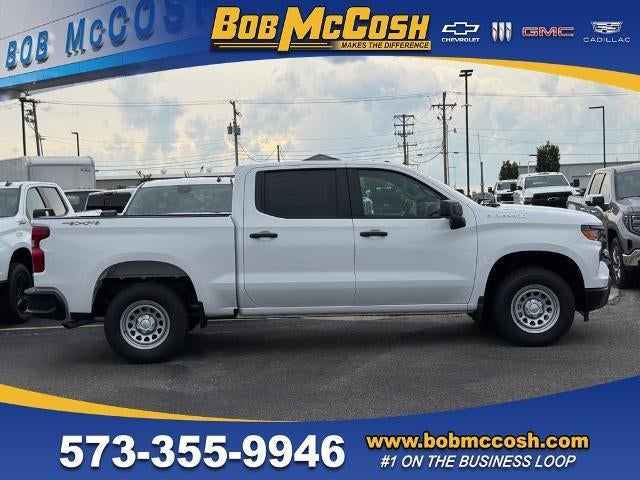 2026 Chevrolet Silverado 1500 WT in Summit White — front three-quarter view
