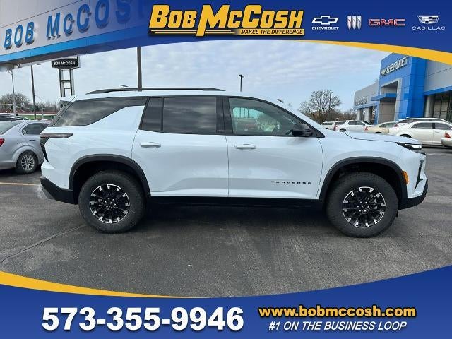2026 Chevrolet Traverse Z71 in Polar White Tricoat — front three-quarter view
