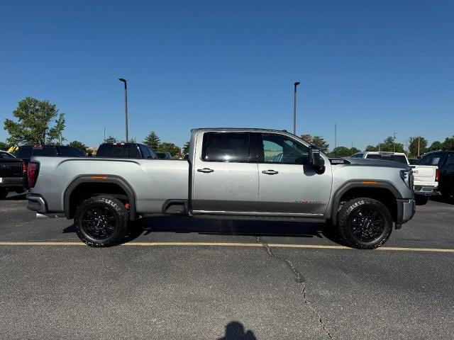 2025 GMC Sierra 3500 HD AT4 in Sterling Metallic — front three-quarter view