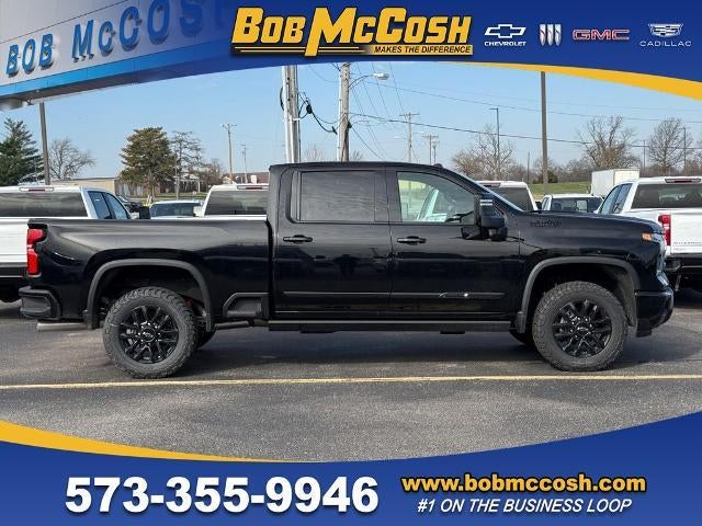 2026 Chevrolet Silverado 2500 HD High Country in Black — front three-quarter view