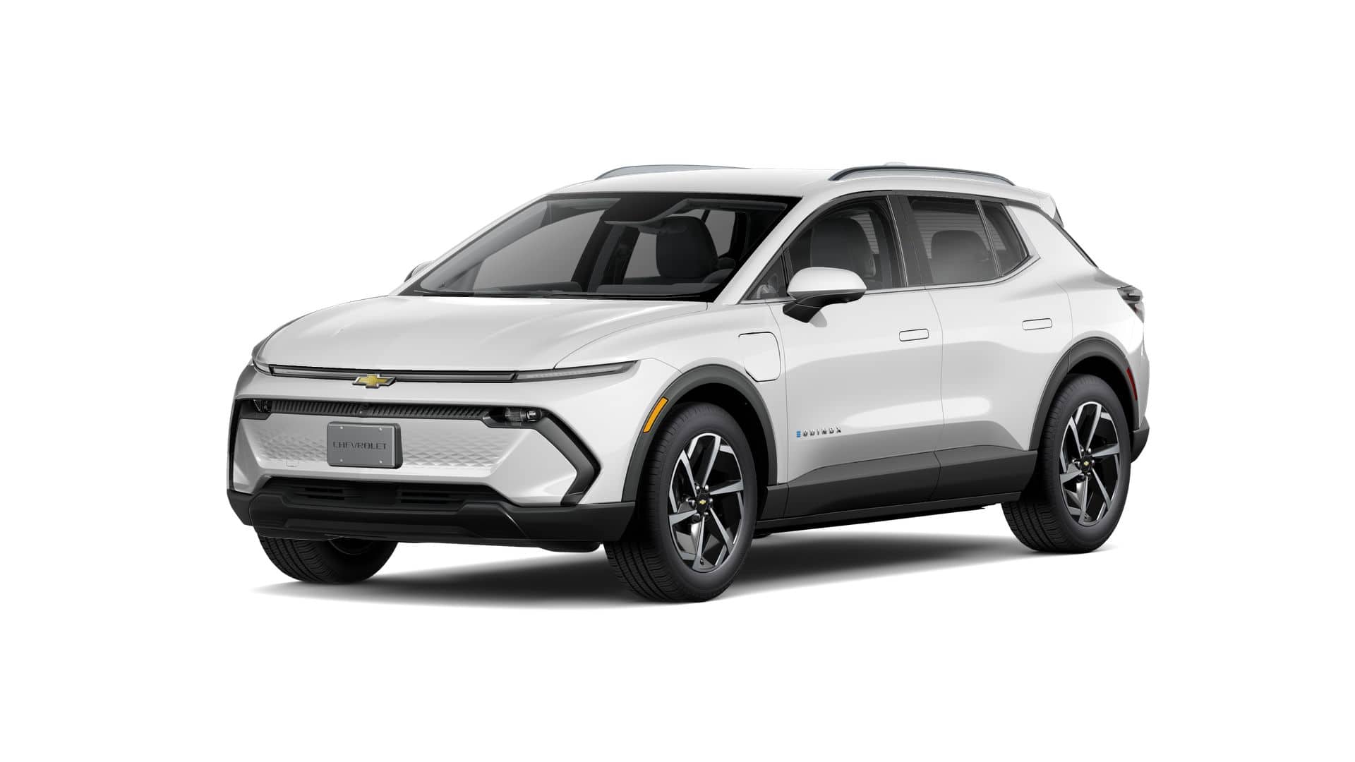 2026 Chevrolet Equinox EV LT in Summit White — front three-quarter view