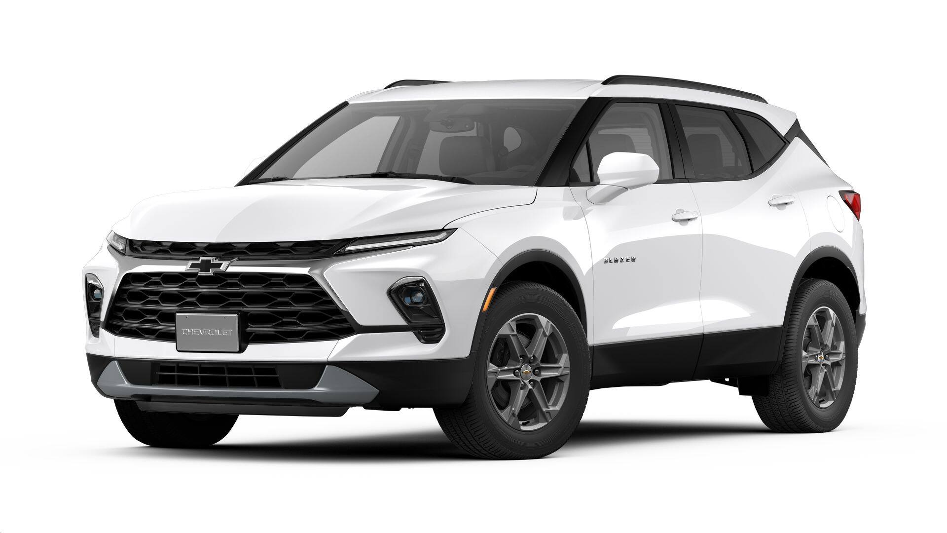 2026 Chevrolet Blazer 2LT in Summit White — front three-quarter view